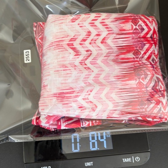 Catherines Ikat Geometric Print Sleevless Tank Top Plus Size 4X Red Pink Lace - Picture 10 of 10